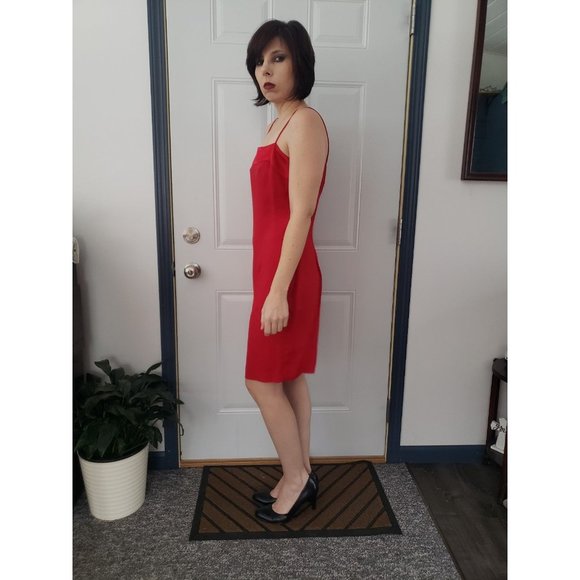 90s Red Party Dress‎ with Jacket - Picture 2 of 7